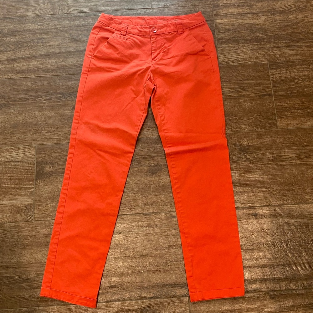 GAP orange cuffed capris, size 0
